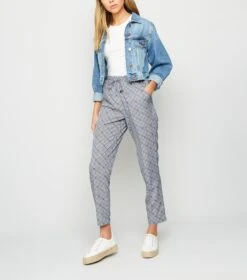 New Look Blue Tile Print Joggers - Drest