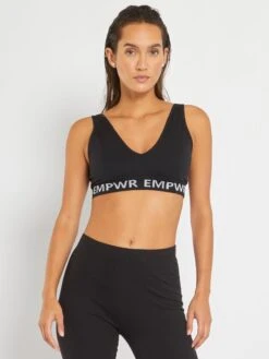 Kiabi Femme - Brassière Sport Coques Amovibles - Noir - Drest