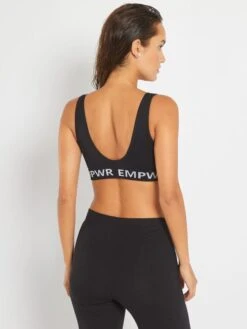 Kiabi Femme - Brassière Sport Coques Amovibles - Noir - Drest -Pas Cher Mode Séduisante Magasin brassiere sport coques amovibles noir zb470 1 frb3