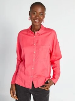 Kiabi Femme - Chemise Unie à Manches Longues - Rose - Drest 9 Kiabi Femme - Chemise Unie à Manches Longues - Rose - Drest -Pas Cher Mode Séduisante Magasin chemise unie a manches longues rose aee34 3 frb5