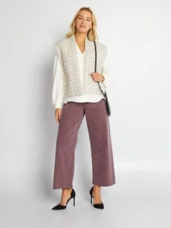 Kiabi Femme - Chemisier Fluide à Manches Longues - COCONUT_MI - Drest