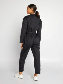 Kiabi Femme - Combinaison Avec Poches à Rabat - Noir - Drest -Pas Cher Mode Séduisante Magasin combinaison avec poches a rabat noir axz64 1 frb3