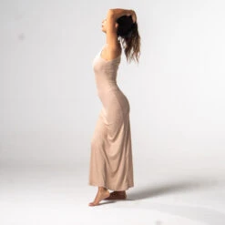 Guya Gang - Easy Fit Dress - Beige - Drest -Pas Cher Mode Séduisante Magasin fall collection 053