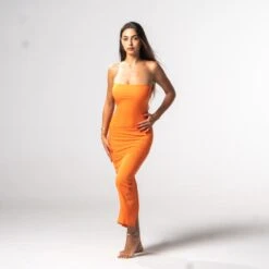 Guya Gang - Bustier Dress - Orange - Drest -Pas Cher Mode Séduisante Magasin fall collection 286