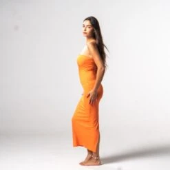 Guya Gang - Bustier Dress - Orange - Drest -Pas Cher Mode Séduisante Magasin fall collection 287