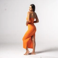 Guya Gang - Bustier Dress - Orange - Drest -Pas Cher Mode Séduisante Magasin fall collection 288