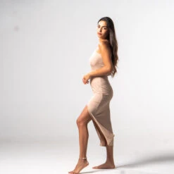 Guya Gang - Asymetric Dress - Beige - Drest -Pas Cher Mode Séduisante Magasin fall collection 364