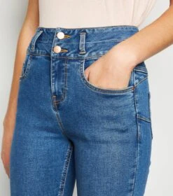 New Look Jean Skinny Bleu Vif Sculptant Et Push-up à Taille Haute - Drest -Pas Cher Mode Séduisante Magasin jean skinny bleu vif sculptant et push up C3A0 taille haute 5 scaled 1