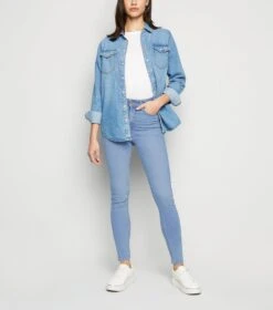 New Look Jean Skinny Jenna Bleu Pâle Sculptant Et Push-up - Drest