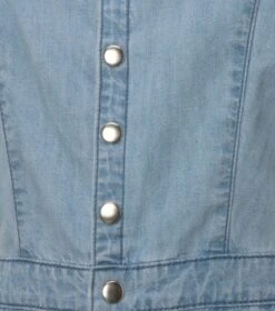 New Look Pale Blue Puff Sleeve Denim Playsuit - Drest -Pas Cher Mode Séduisante Magasin pale blue puff sleeve denim playsuit 2 scaled 1