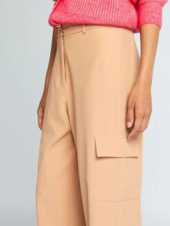 Kiabi Femme - Pantalon Avec Poches à Rabat - MACAROON - Drest -Pas Cher Mode Séduisante Magasin pantalon avec poches a rabat marron azz44 2 frb4