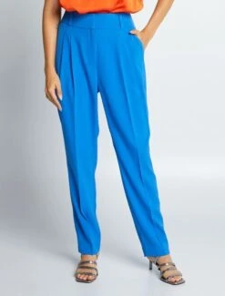 Kiabi Femme - Pantalon Cigarette à Taille Haute - Bleu - Drest