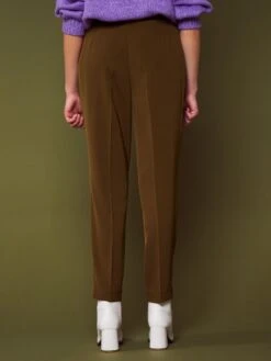Kiabi Femme - Pantalon Cigarette à Taille Haute - Marron - Drest -Pas Cher Mode Séduisante Magasin pantalon cigarette a taille haute marron ajj46 5 frb3