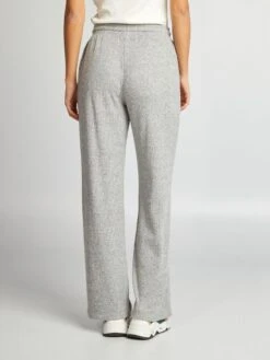 Kiabi Femme - Pantalon En Maille Avec Lien De Serrage - GRIS CHIN - Drest -Pas Cher Mode Séduisante Magasin pantalon en maille avec lien de serrage gris aur39 1 frb3