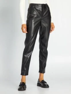 Kiabi Femme - Pantalon En Simili - Noir - Drest -Pas Cher Mode Séduisante Magasin pantalon en simili noir aje05 1 frb1