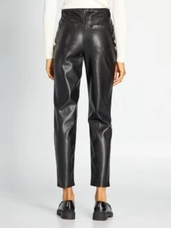 Kiabi Femme - Pantalon En Simili - Noir - Drest -Pas Cher Mode Séduisante Magasin pantalon en simili noir aje05 1 frb2