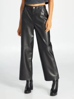 Kiabi Femme - Pantalon En Simili - Noir - Drest -Pas Cher Mode Séduisante Magasin pantalon en simili noir ajj44 2 frb1
