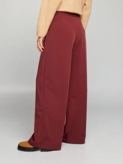 Kiabi Femme - Pantalon Large - ROUG TAWNY - Drest -Pas Cher Mode Séduisante Magasin pantalon large bordeaux bfj32 3 frb3