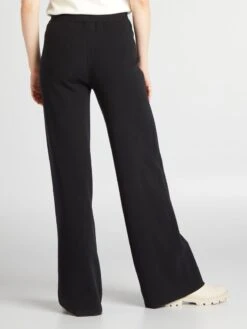 Kiabi Femme - Pantalon Large En Maille - Noir - Drest -Pas Cher Mode Séduisante Magasin pantalon large en maille noir azz53 1 frb3