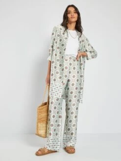 Kiabi Femme - Pantalon Large Imprimé Esprit Mandala - ME_EXOTICP - Drest
