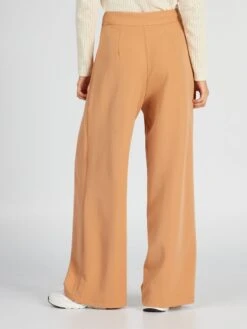 Kiabi Femme - Pantalon Large - MACAROON - Drest -Pas Cher Mode Séduisante Magasin pantalon large marron bfj28 3 frb3