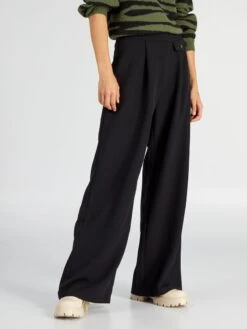 Kiabi Femme - Pantalon Large - Noir - Drest -Pas Cher Mode Séduisante Magasin pantalon large noir bfj28 2 frb2