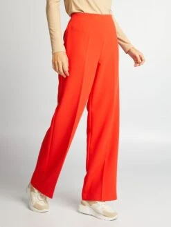 Kiabi Femme - Pantalon Regular En Twill - ROUGE FIRE - Drest -Pas Cher Mode Séduisante Magasin pantalon regular en twill rouge bac49 1 frb3