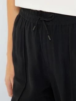 Kiabi Femme - Pantalon Regular En Twill Type Jogging - Noir - Drest -Pas Cher Mode Séduisante Magasin pantalon regular en twill type jogging noir zj851 6 frb4