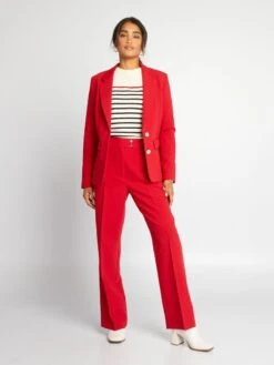 Kiabi Femme - Pantalon Taille Haute - SAVVY_RED - Drest