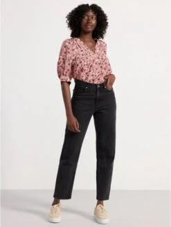 Lindex Femme - Chemisier à Manches Bouffantes - Pink - Drest -Pas Cher Mode Séduisante Magasin pink blouse with puff sleeves 4