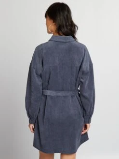 Kiabi Femme - Robe En Velours - BLUE AS - Drest -Pas Cher Mode Séduisante Magasin robe en velours bleu bad17 1 frb4
