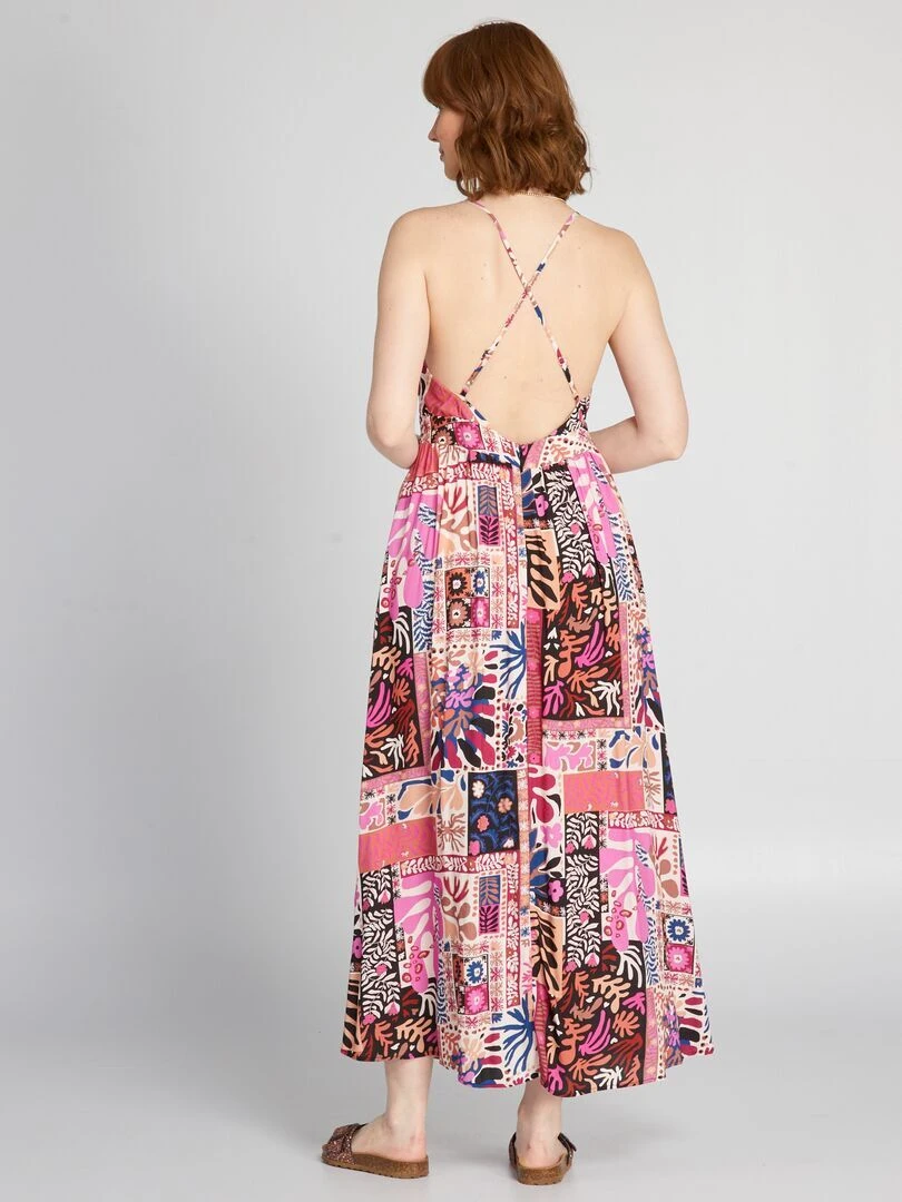 Kiabi Femme - Robe Longue Imprimée - AOP NEO - Drest 2 Kiabi Femme - Robe Longue Imprimée - AOP NEO - Drest – Image 2
