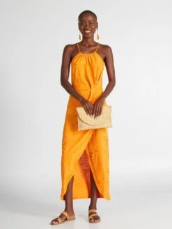 Kiabi Femme - Robe Longue - ORANGE SUN - Drest