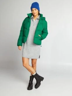 Kiabi Femme - Robe Pull En Maille Pointelle Avec Col Camionneur - GREYCHINE - Drest