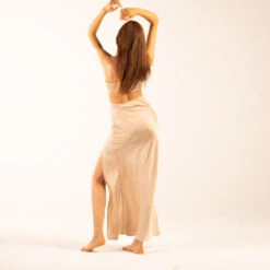 Guya Gang Femme - Robe Gaia Beige Satiné - Drest -Pas Cher Mode Séduisante Magasin summer studio 2023 234