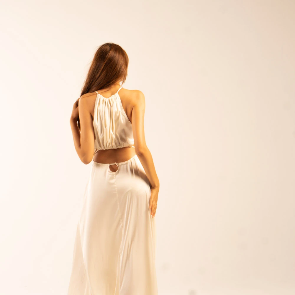 Guya Gang Femme - Robe Shakti Satin Champagne - Drest 2 Guya Gang Femme - Robe Shakti Satin Champagne - Drest – Image 2