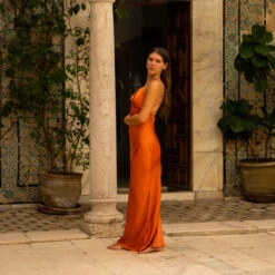 Guya Gang Femme - Robe Thalia Orange - Drest -Pas Cher Mode Séduisante Magasin summer2nddrop 107