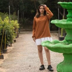 Guya Gang - Sweat Dress - Caramel - Drest -Pas Cher Mode Séduisante Magasin sweater dress brown 3