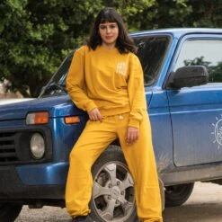 Guya Gang - Sweatpants - Honey - Drest -Pas Cher Mode Séduisante Magasin sweatpants women yellow 3