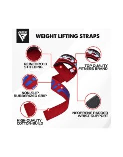 RDX - Gym Strap Gel - Rouge - Drest -Pas Cher Mode Séduisante Magasin w2 weightlifting wrist straps 3